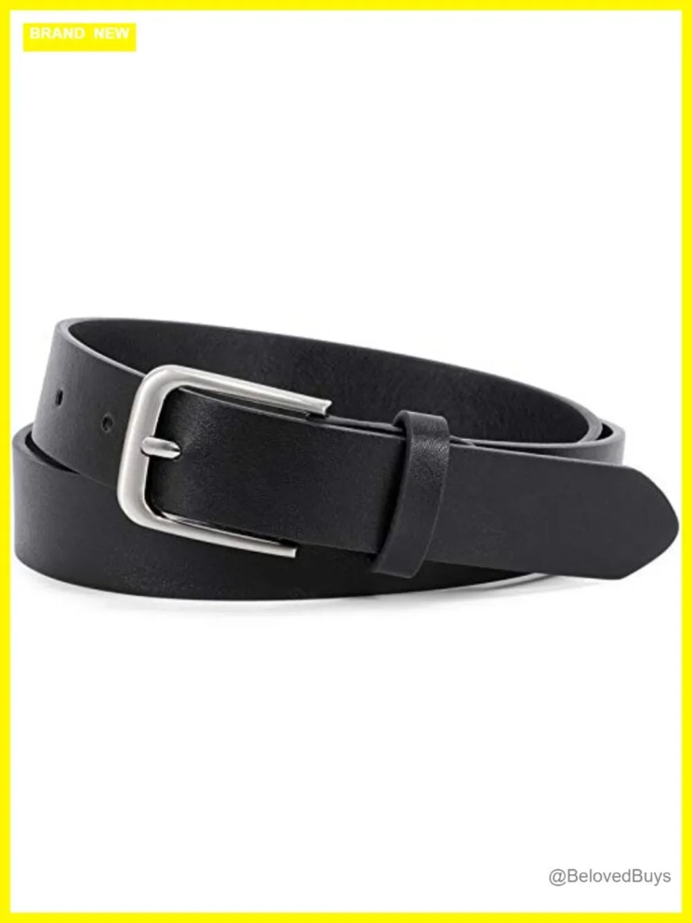 Faux Leather Belt for Jeans Pants, Adjustable Waist Belt